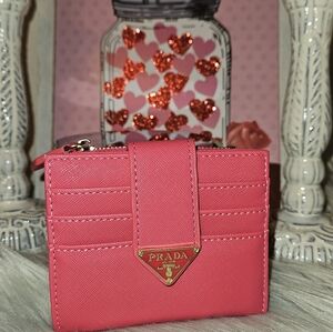 Hot Pink Card Wallet
